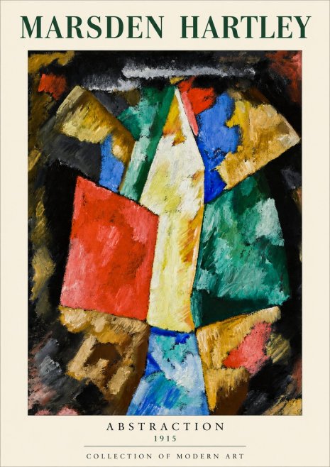 Marsden Hartley Abstraction No3 - Affiche