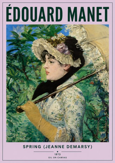 Édouard Manet Spring (Jeanne Demarsy) No6 - Affiche