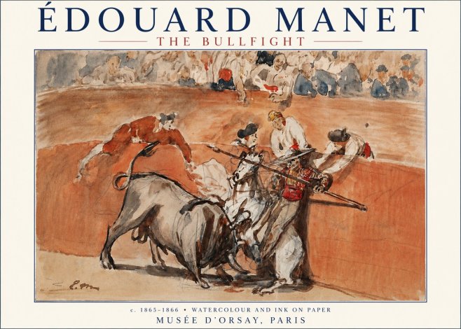 Édouard Manet The Bullfight I No3 - Affiche