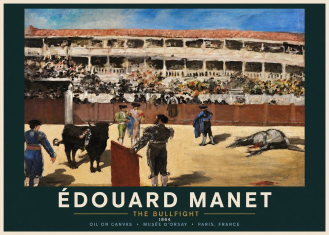 Édouard Manet The Bullfight II No4 - Affiche