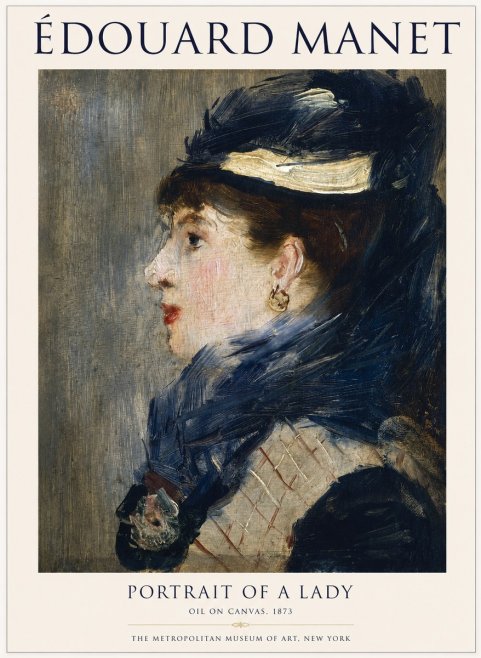 Édouard Manet Portrait of a Lady No1 - Affiche