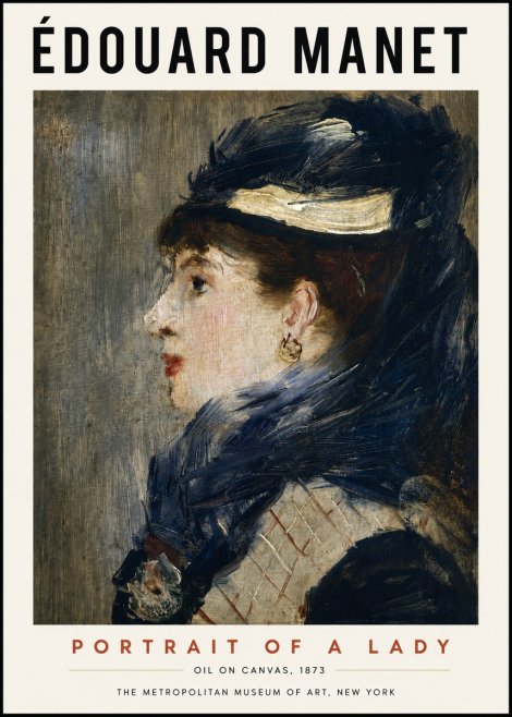Édouard Manet Portrait of a Lady No3 - Affiche