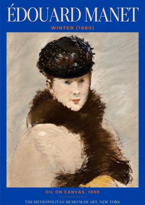 Édouard Manet Winter No2 - Affiche