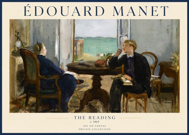 Édouard Manet The Reading No3 - Affiche