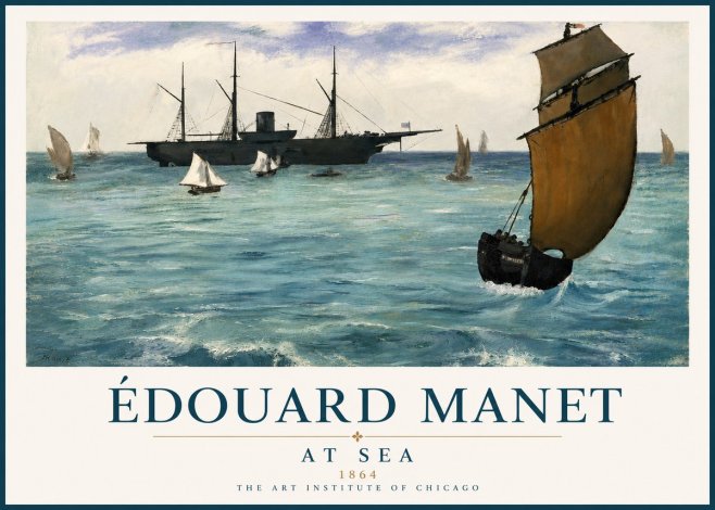 Édouard Manet At Sea No5 - Affiche