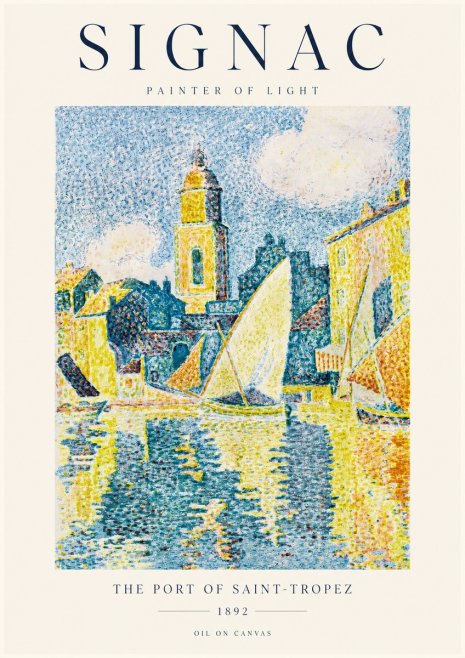 Signac The Port of Saint-tropez No1 - Affiche