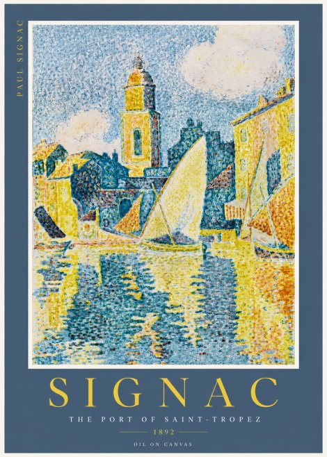 Signac The Port of Saint-tropez No2 - Affiche