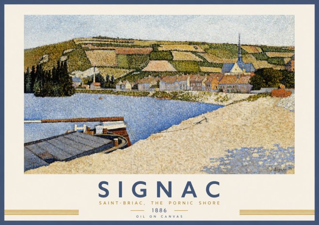 Signac Saint-briac, the Pornic Shore No2 - Affiche