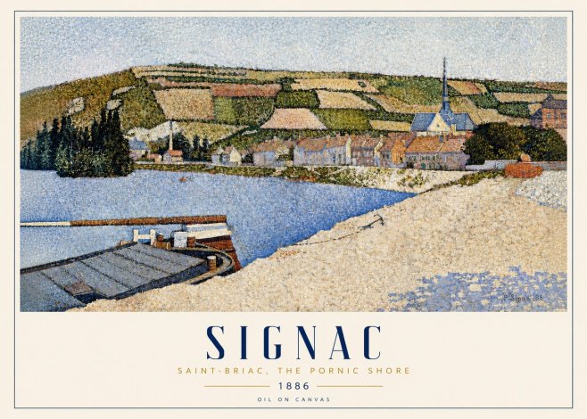 Signac Saint-briac, the Pornic Shore No3 - Affiche