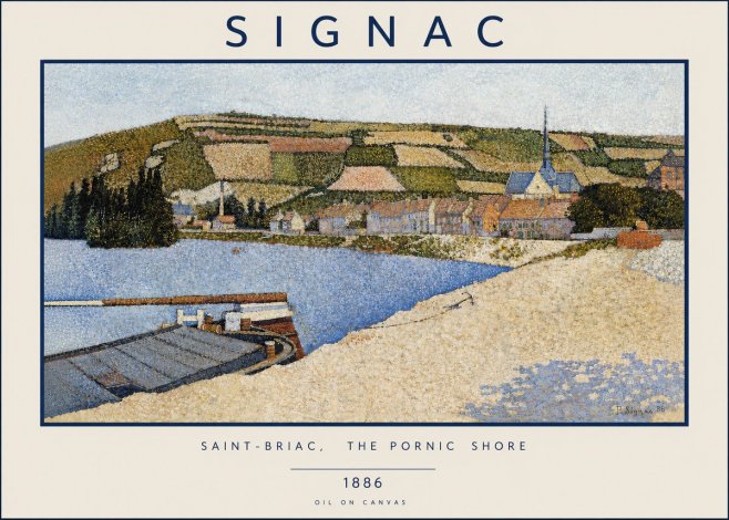 Signac Saint-briac, the Pornic Shore No4 - Affiche