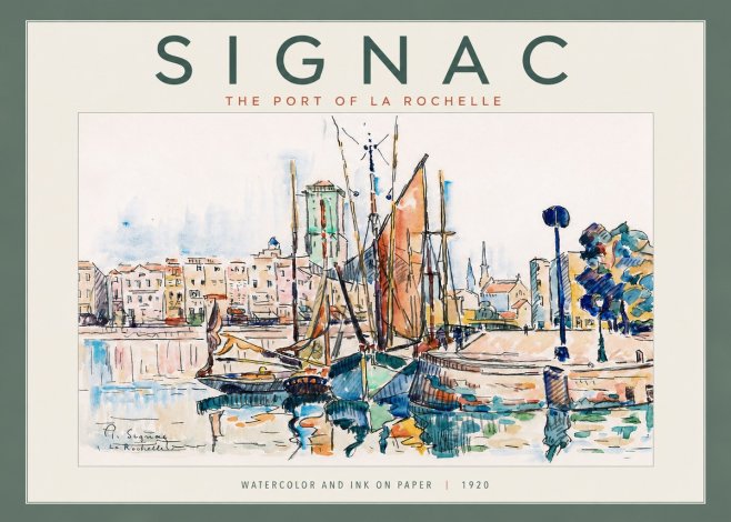 Signac The Port of La Rochelle No4 - Affiche
