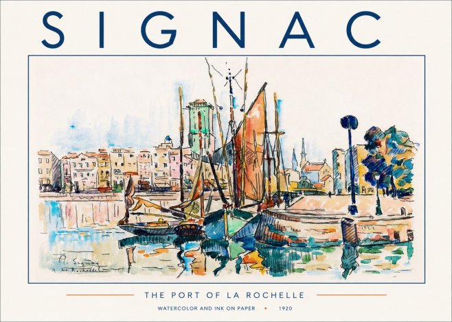 Signac The Port of La Rochelle No5 - Affiche