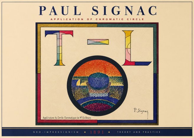 Signac Application of Chromatic Circle No2 - Affiche