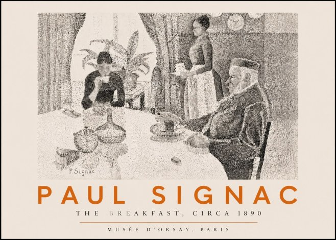 Signac The Breakfast No3 - Affiche