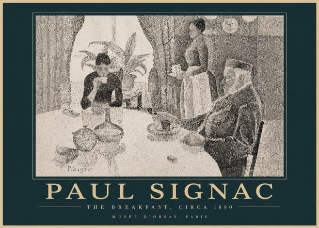Signac The Breakfast No4 - Affiche