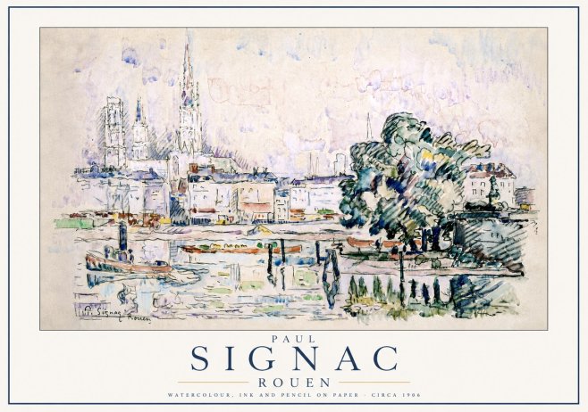 Signac Rouen No3 - Affiche