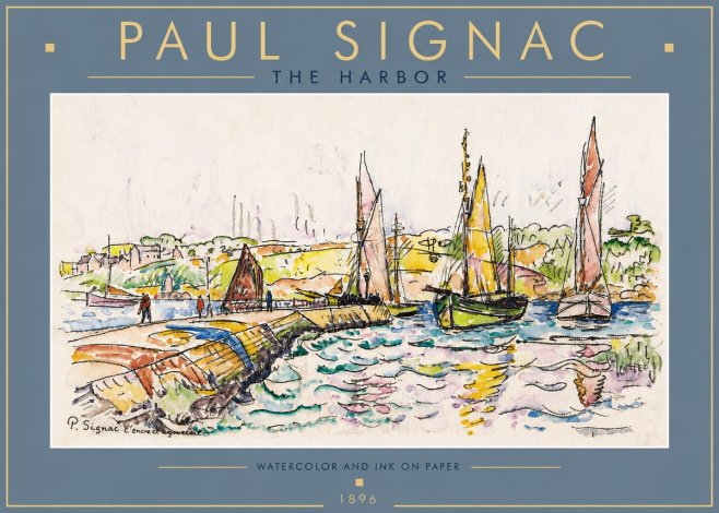 Signac The Harbor I No6 - Affiche