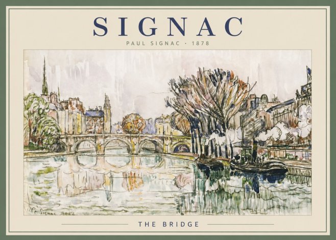 Signac The Bridge I No2 - Affiche