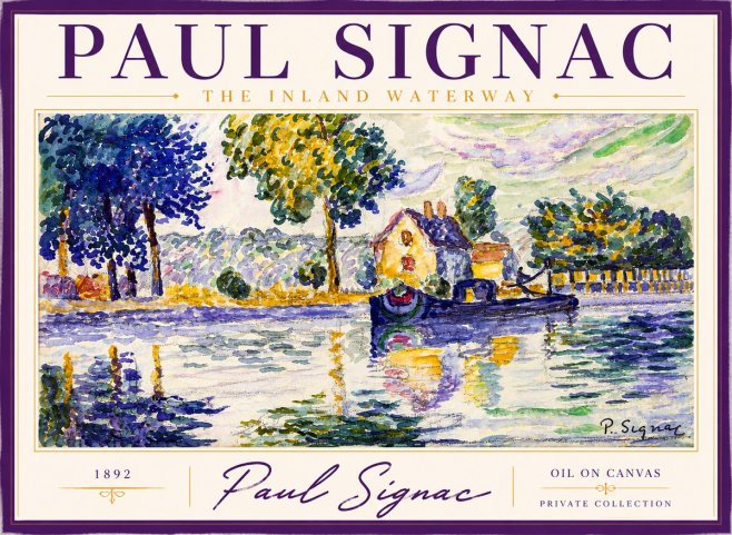 Signac The Inland Waterway No2 - Affiche