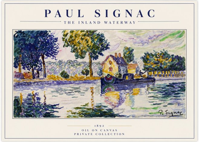 Signac The Inland Waterway No3 - Affiche