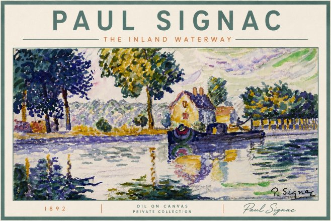 Signac The Inland Waterway No6 - Affiche