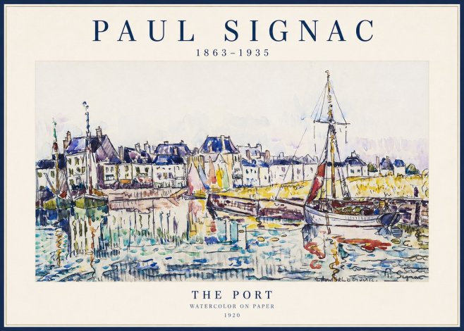Signac The Port I No2 - Affiche
