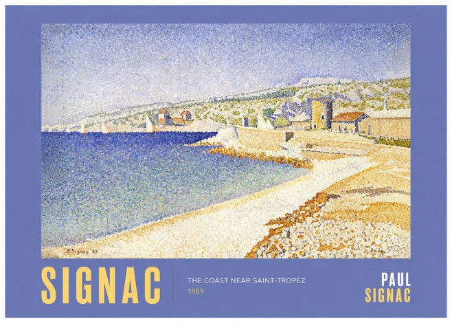 Signac The Coast Near Saint-tropez No2 - Affiche