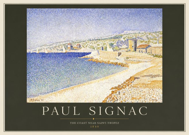 Signac The Coast Near Saint-tropez No3 - Affiche
