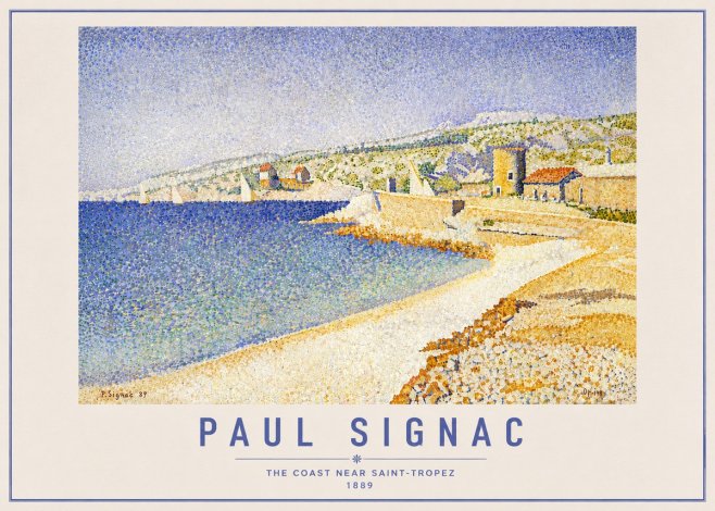 Signac The Coast Near Saint-tropez No6 - Affiche