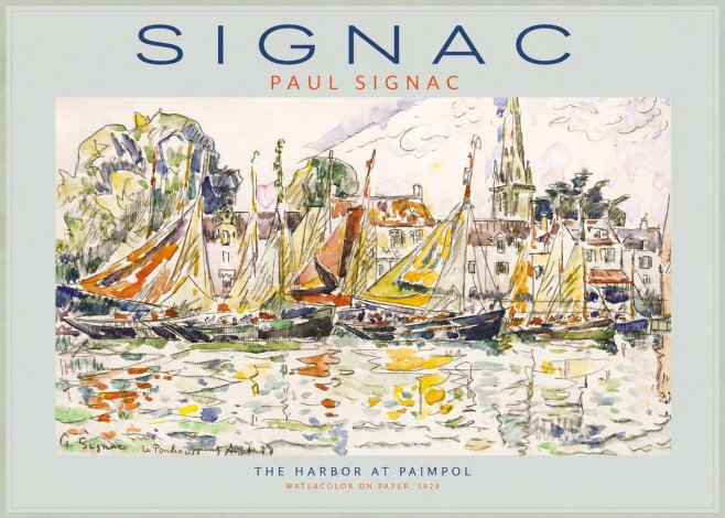Signac The Harbor at Paimpol No2 - Affiche