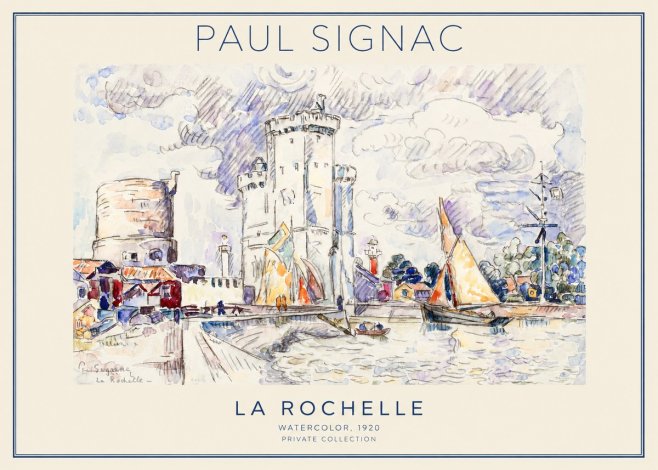 Signac La Rochelle III No1 - Affiche