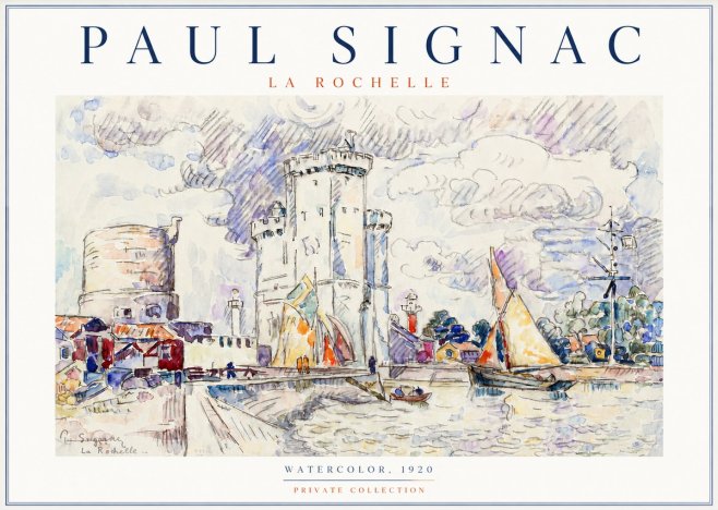 Signac La Rochelle III No3 - Affiche