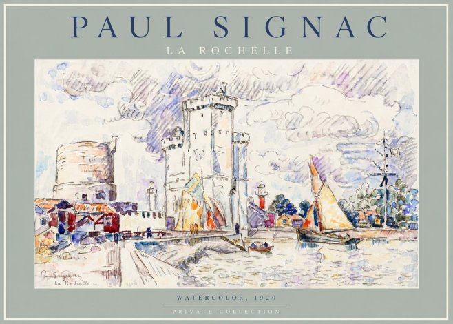 Signac La Rochelle III No4 - Affiche