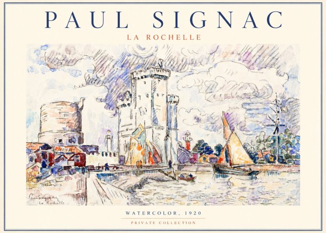 Signac La Rochelle III No5 - Affiche