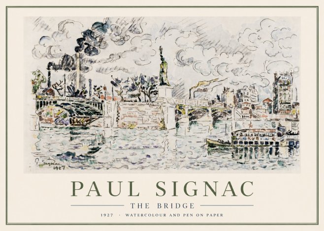 Signac The Bridge II No3 - Affiche