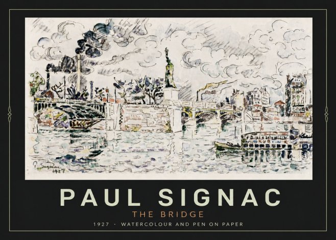 Signac The Bridge II No4 - Affiche