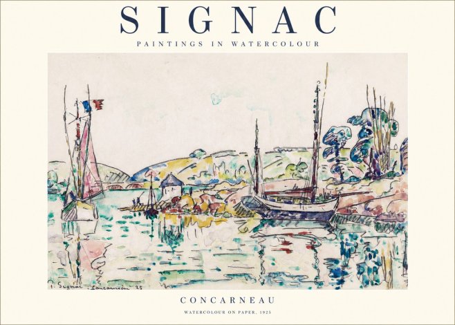 Signac Concarneau No1 - Affiche