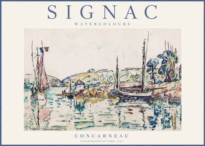 Signac Concarneau No3 - Affiche
