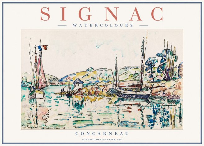 Signac Concarneau No6 - Affiche