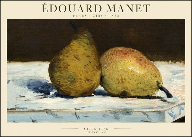 Édouard Manet Pears No1 - Affiche