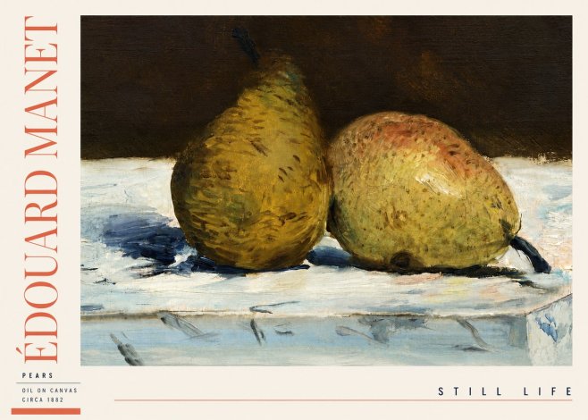 Édouard Manet Pears No3 - Affiche