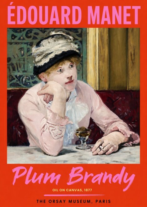 Édouard Manet Plum Brandy No2 - Affiche