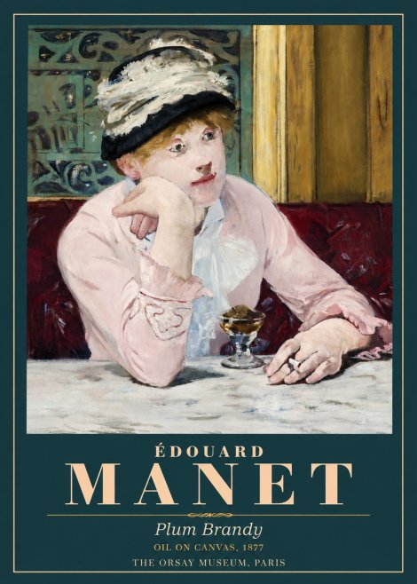 Édouard Manet Plum Brandy No3 - Affiche
