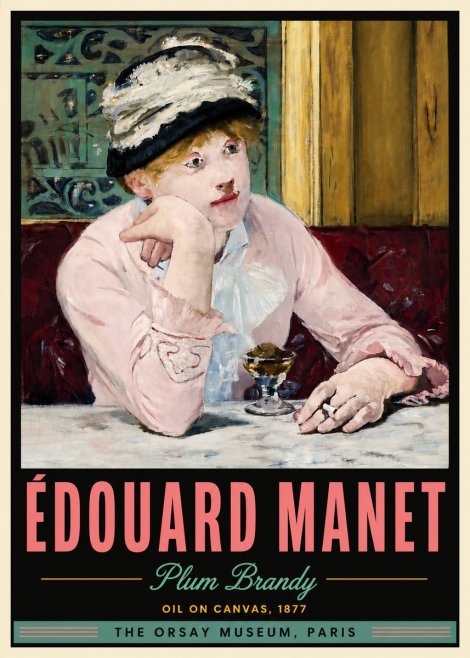 Édouard Manet Plum Brandy No5 - Affiche