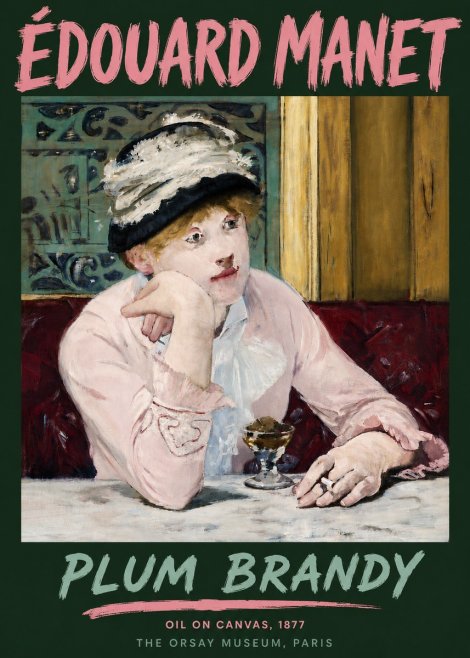 Édouard Manet Plum Brandy No6 - Affiche