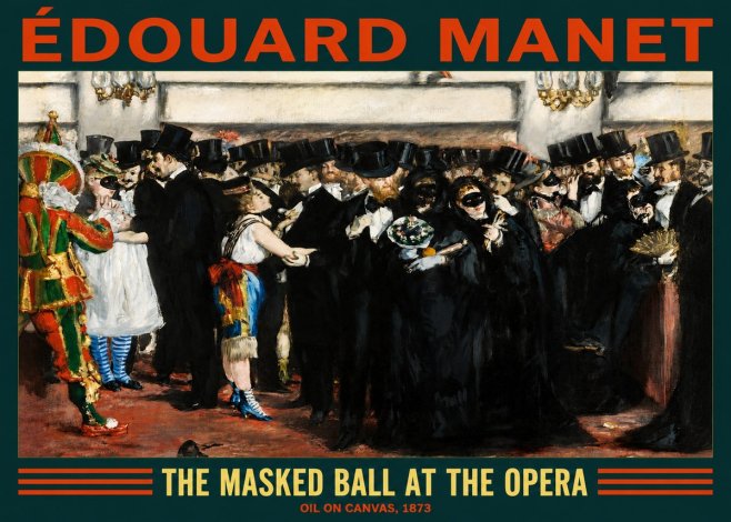 Édouard Manet The Masked Ball at the Opera No2 - Affiche