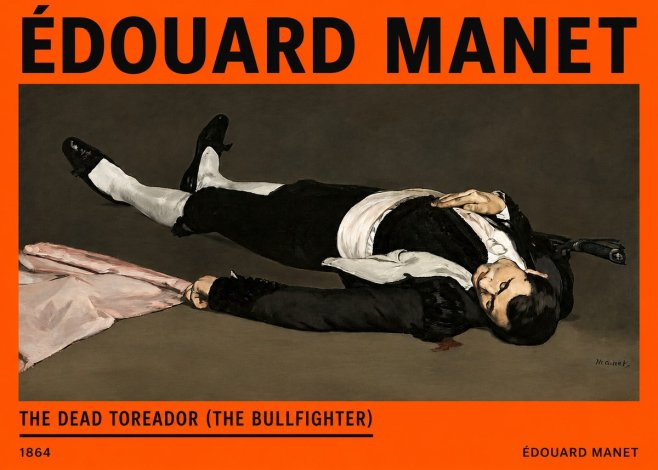 Édouard Manet The Dead Toreador (the Bullfighter) No2 - Affiche