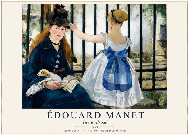 Édouard Manet The Railroad No1 - Affiche