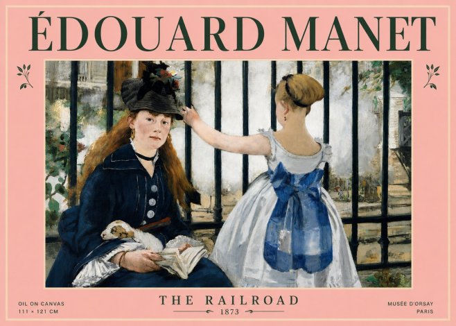 Édouard Manet The Railroad No4 - Affiche