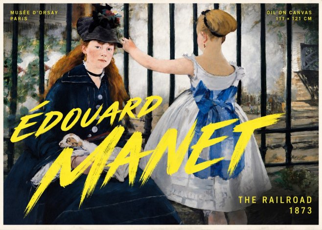 Édouard Manet The Railroad No5 - Affiche